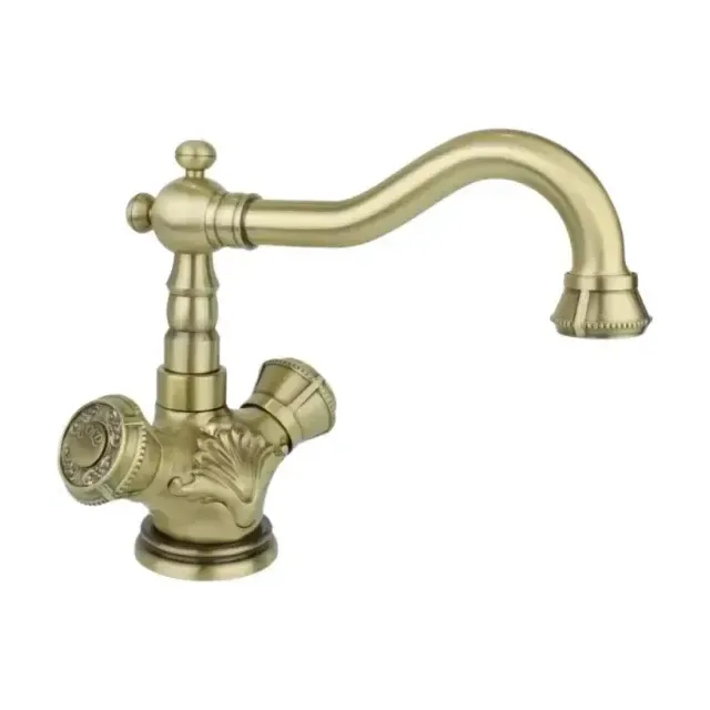 Смеситель Bronze DE Luxe Royal для раковины 10218 с декором