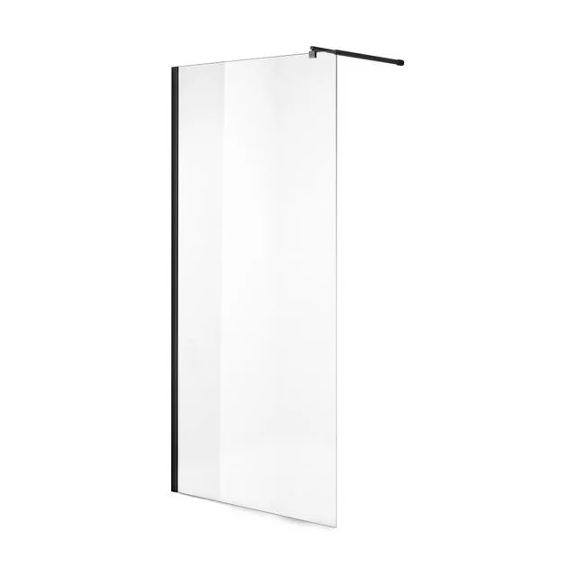 Душевая перегородка Niagara Nova NG-683-12ВLACK (120х195) черный,стекло прозрачное