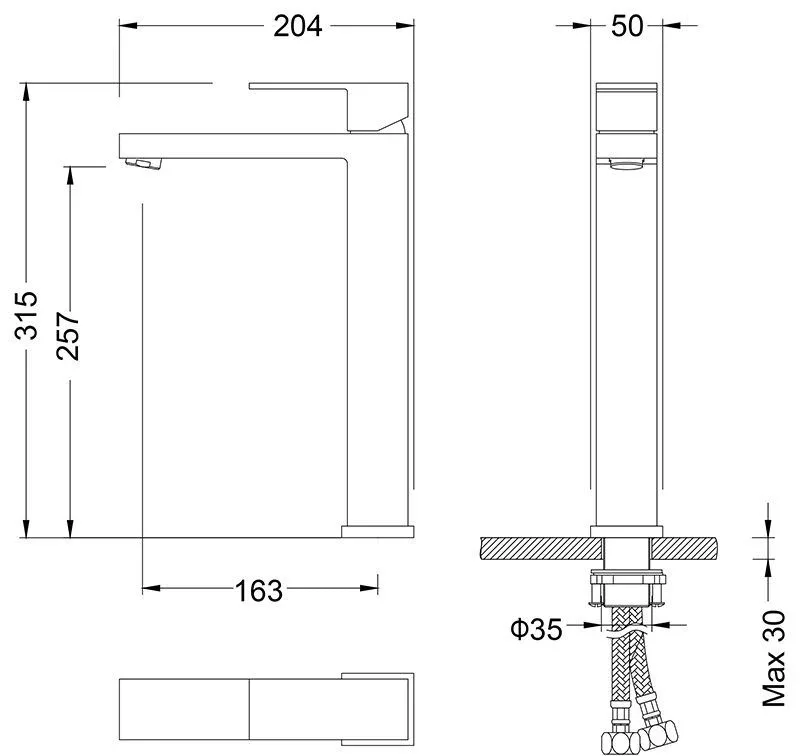 Смеситель Timo Selene 3011/17F для раковины золото матовое