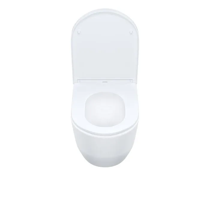 Унитаз Iddis подвесной Эйгер Кью (Aiger Q) AIQRDSEi25 безободковый 52,5x36x36 см белый глянцевый