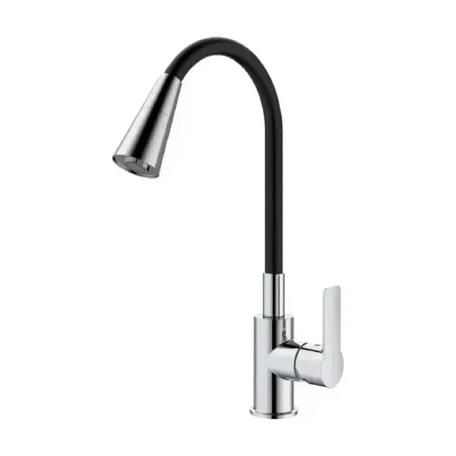 Смеситель Splenka S06.43 для кухни с гибким изливом хром
