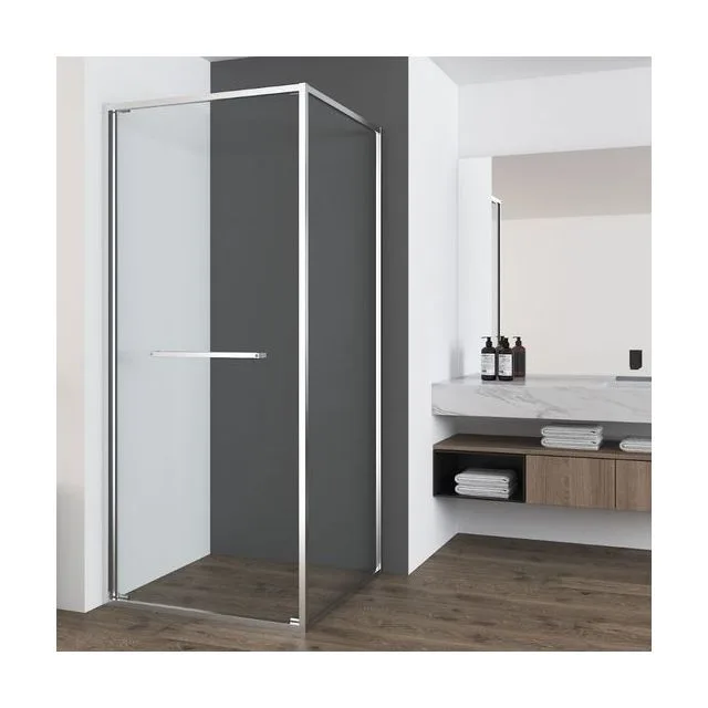 Душевой уголок Vincea Теси (Tesi) VSRW-7TS9090CL 90х90 стекло прозрачное 6 мм профиль хром без поддона