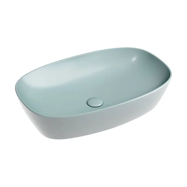 Раковина из сантехнического фарфора Ceramica Nova Элемент (Element) 60 см CN6049MLG накладная цвет зеленый матовый