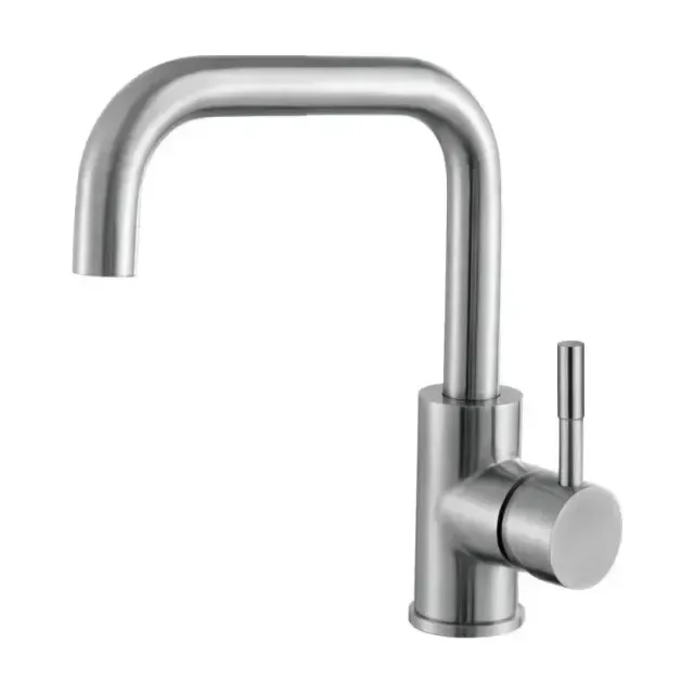 Смеситель Haiba HB72304-4 для кухни сталь матовая