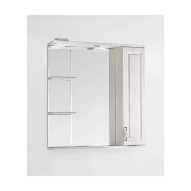 Зеркало-шкаф Style Line Олеандр-2 75/С R с Led-подсветкой пастель