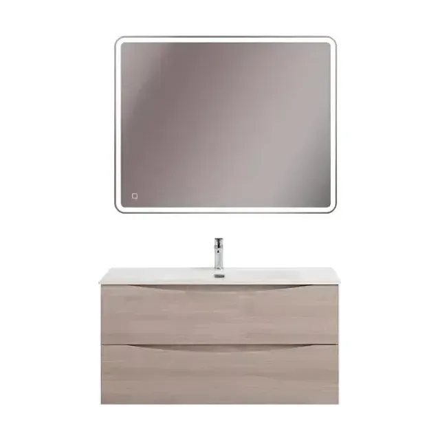 Комплект мебели BelBagno Marino-Cer-N 100 дуб серый