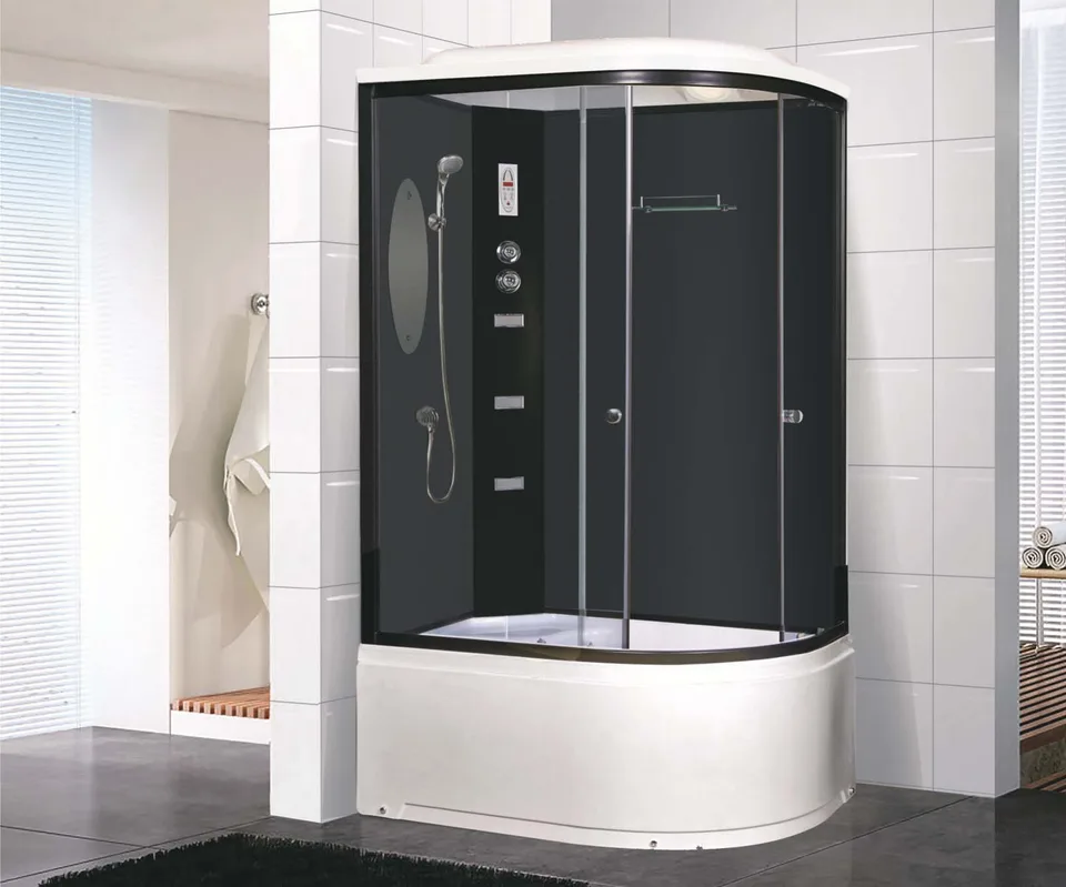 Душевая кабина Niagara Ultra NG-214-01LN (120х80х220) высокий поддон(48см),черный,стекло тонированное,4 места