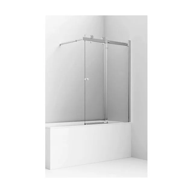 Шторка для ванны Ambassador Bath Screens 16041116 (100х140) хром,стекло прозрачное,раздвижная