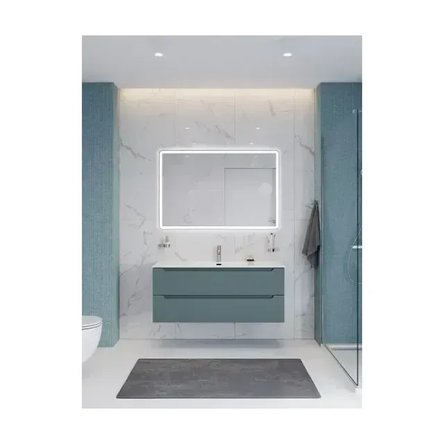 Тумба с раковиной BelBagno Этна (Etna) 120 голубая матовая (раковина BB1200ETL)