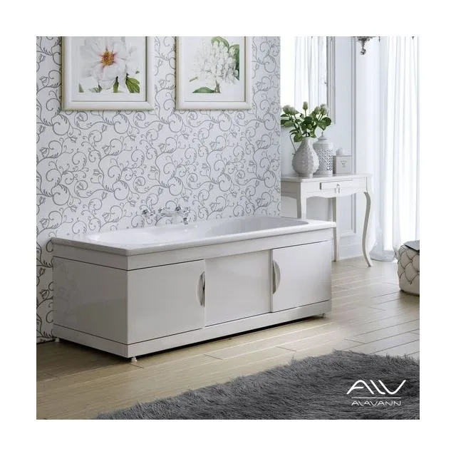 Экран под ванну фронтальный Alavann Monaco Still 170 см МД-1607-1700-00 раздвижной МДФ белый