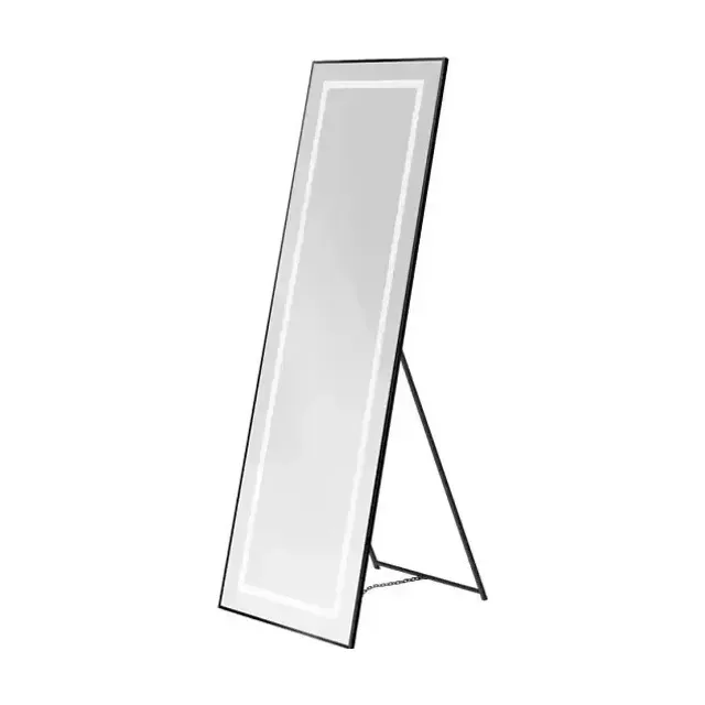 Зеркало BelBagno Крафт (Kraft) SPC-KRAFT-555-1700-TCH-PIA-NERO 55*169,5 напольное черное с Led-подсветкой