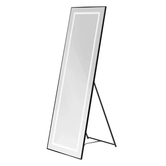 Зеркало BelBagno Крафт (Kraft) SPC-KRAFT-555-1700-TCH-PIA-NERO 55*169,5 напольное черное с Led-подсветкой