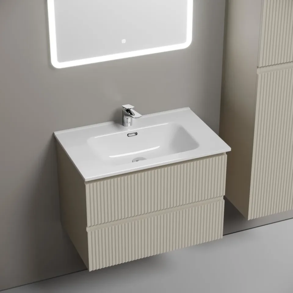 Тумба под раковину Sancos Сноб Р/Snob R 70 Beige Soft