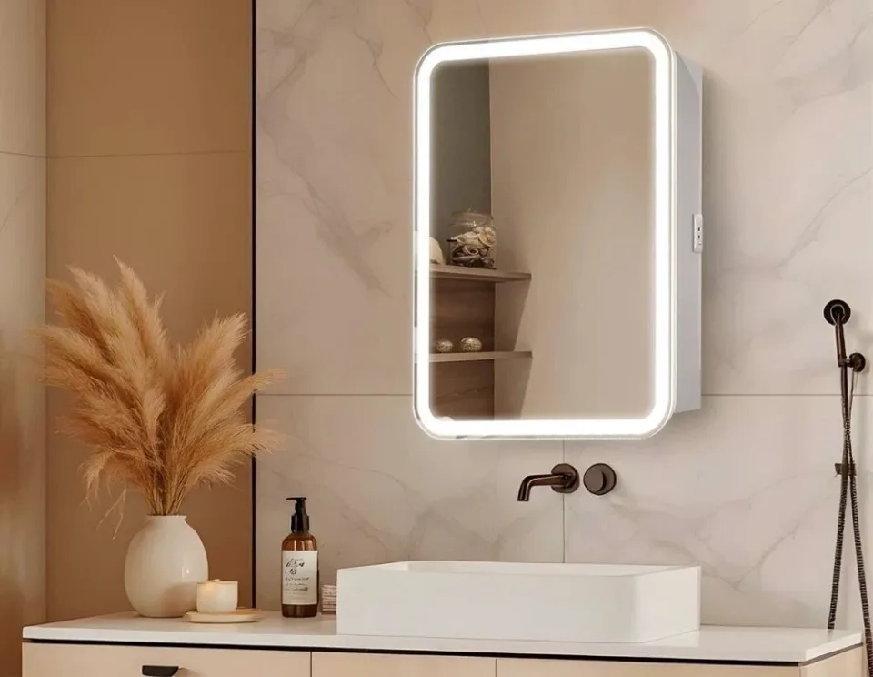Зеркало-шкаф Silver Mirrors Фиджи флип 60 ИК 60*80, с led подсветкой инфр. сенсор