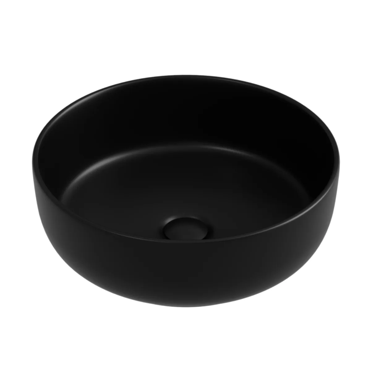 Раковина из сантехнического фарфора Ceramica Nova Тайкан (Taycan) 38 см CN12003MB накладная цвет черный матовый