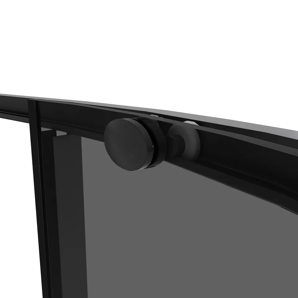 Душевое ограждение Niagara Nova NG-2827-34BLACK (100х100х195) Угловая,черный матовый,двери раздвижные,стекло тонированное,1 место