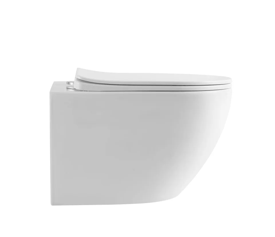 Унитаз подвесной безободковый с сиденьем и смывом TORNADO BelBagno MARINO-TOR BB7026CH-TOR/SC