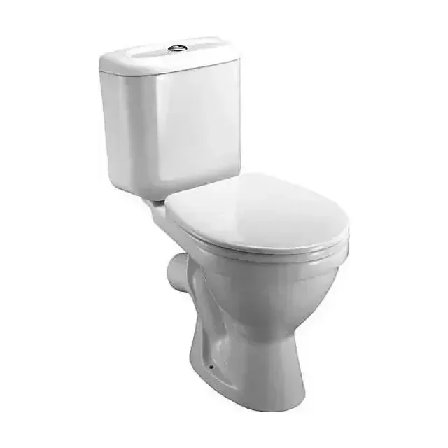 Унитаз-компакт Jika Lyra 36*63,5 косой выпуск с крышкой-сиденьем петли хром