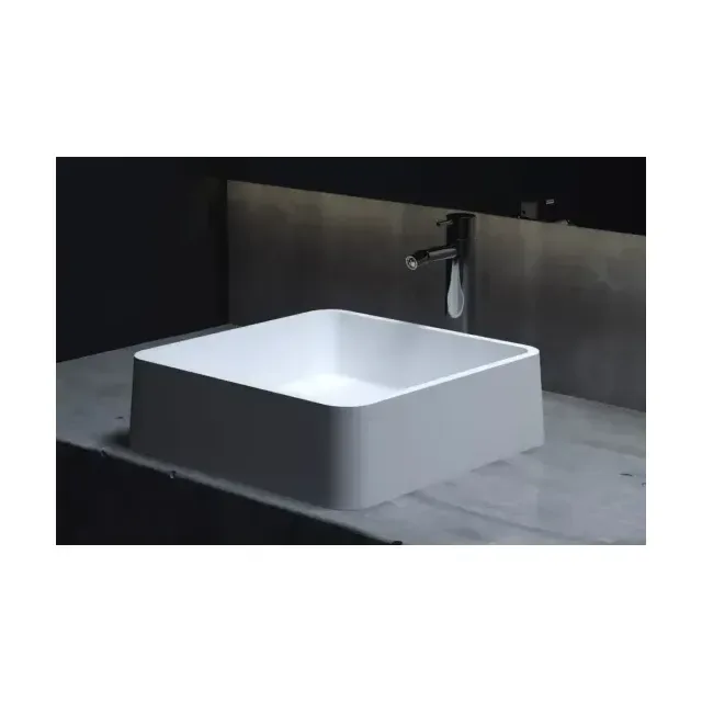 Накладная раковина Salini Gloria 02 S-Stone 41,5*41,5 белая матовая