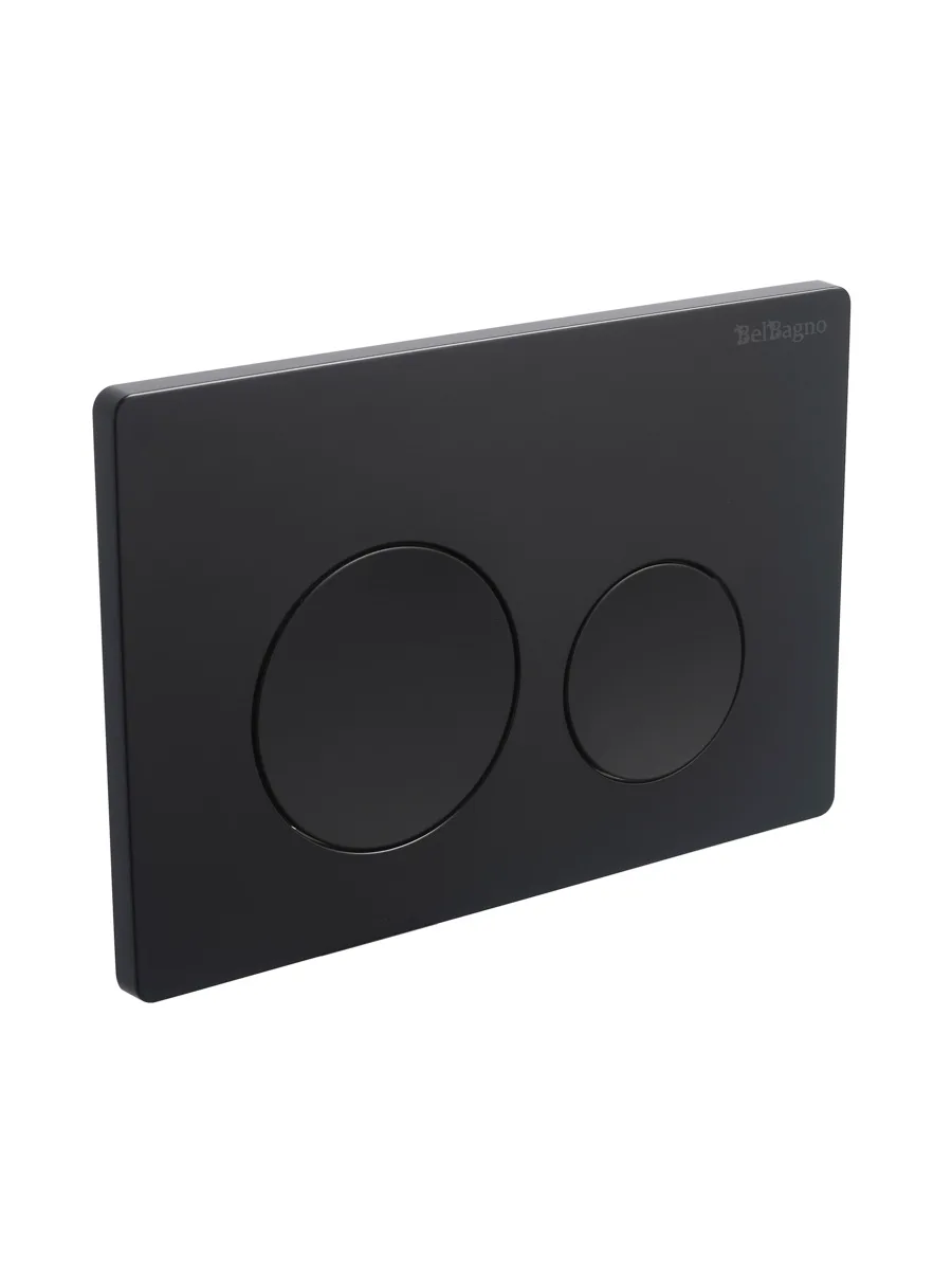 Кнопка смыва BelBagno BB-03C-NERO.M, черный матовый