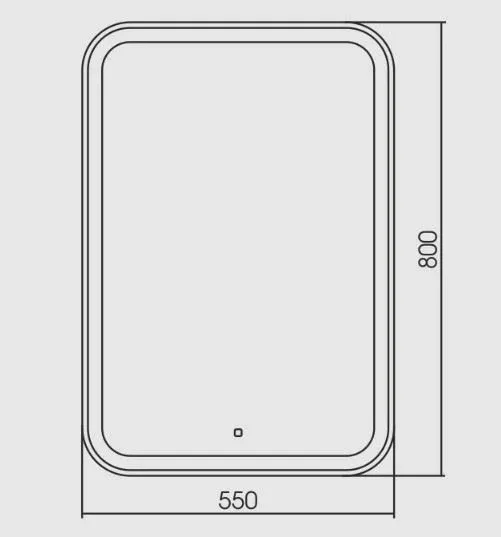 Зеркало Silver Mirrors Мальта-ТХ 55*80 с Led-подсветкой сенсорный выключатель