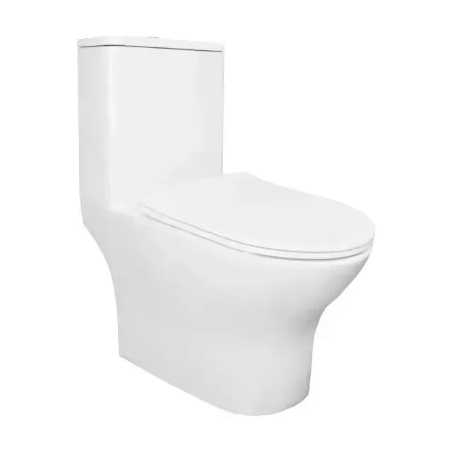 Унитаз-моноблок Azario Terni 35*67 безободковый с крышкой-сиденьем микролифт