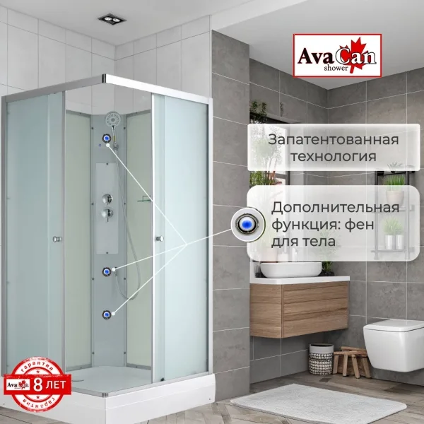 AvaCan Душевая кабина CK2010N без крыши