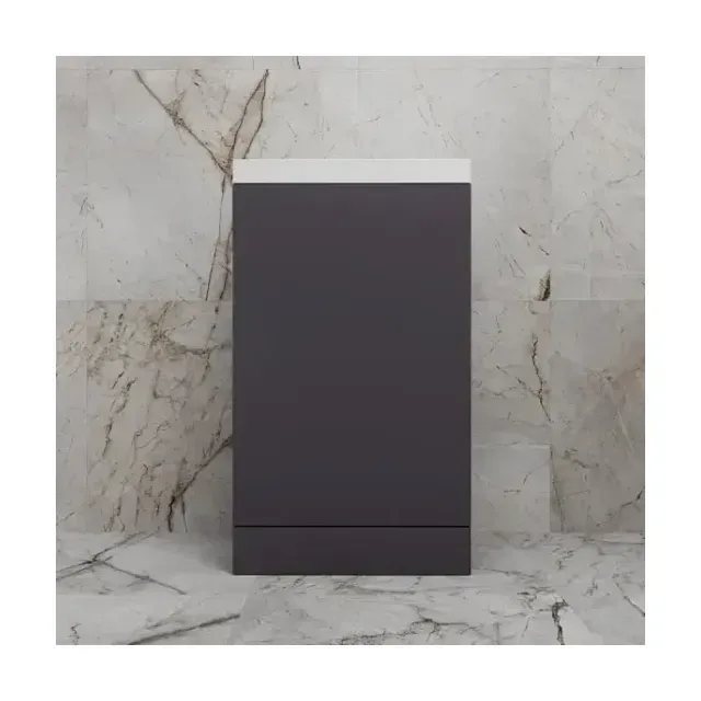 Тумба с раковиной Style Line Моно 50 L/R графит нубук