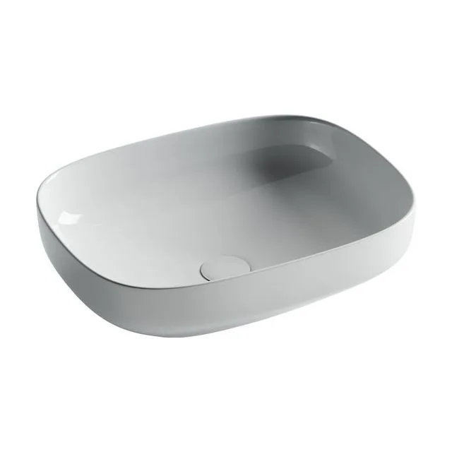 Раковина из сантехнического фарфора Ceramica Nova Элемент (Element) 50 см CN5031 накладная цвет белый