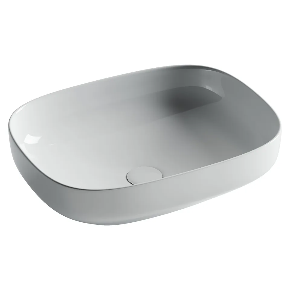 Раковина из сантехнического фарфора Ceramica Nova Элемент (Element) 50 см CN5031 накладная цвет белый