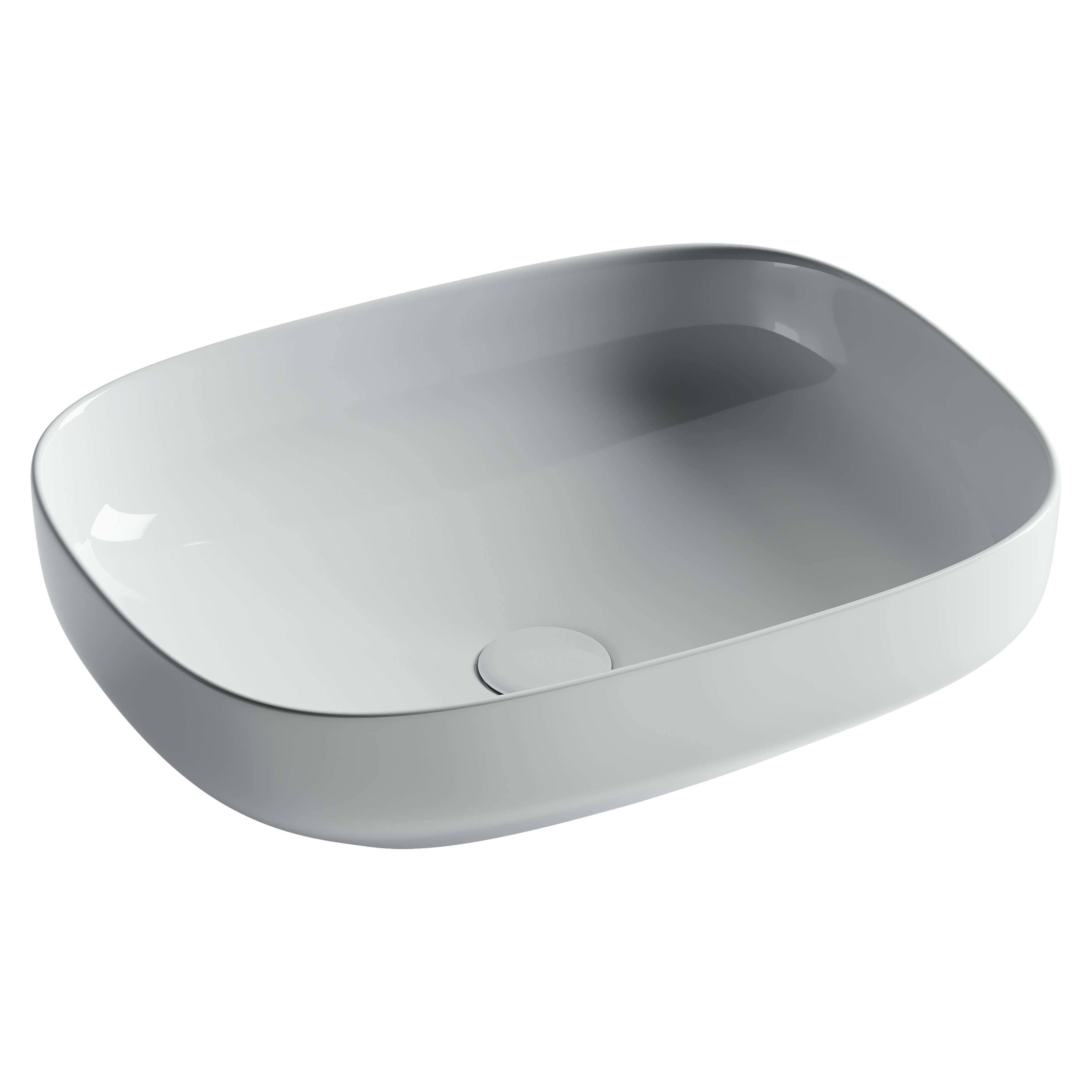 Раковина из сантехнического фарфора Ceramica Nova Элемент (Element) 50 см CN5031 накладная цвет белый