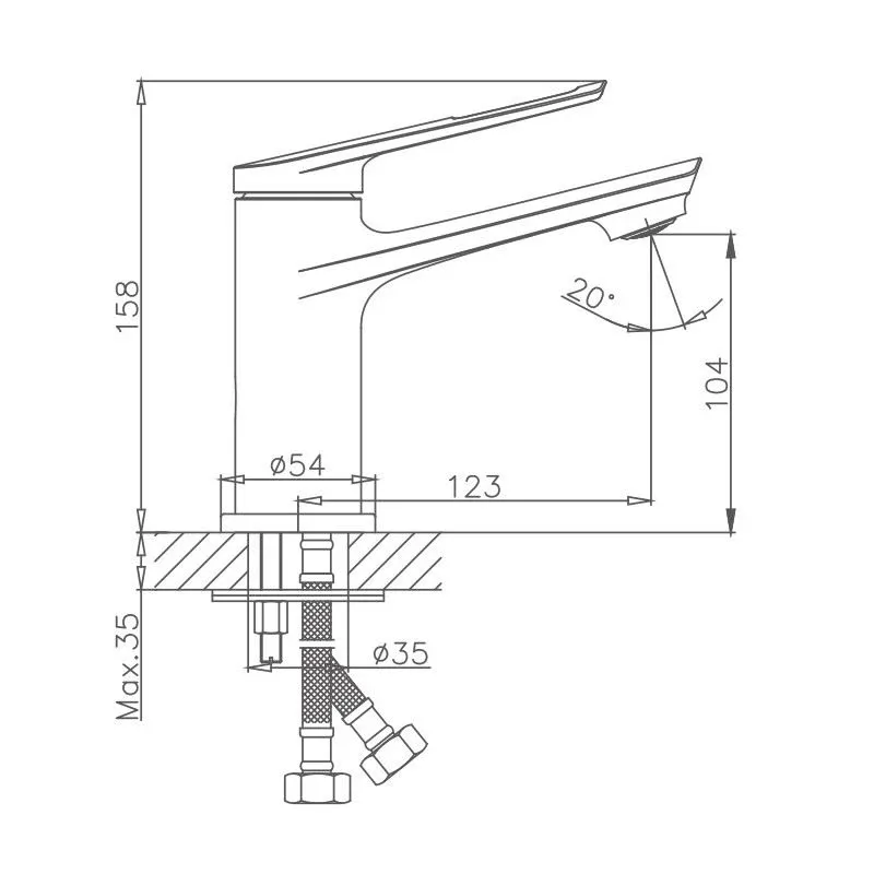 Смеситель Haiba HB10595 для раковины