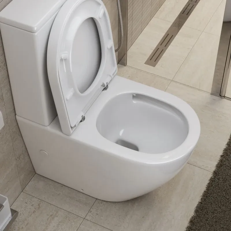 Унитаз-компакт BelBagno Сфера-Тор (Sfera-Tor) 35,5*66,5 безободковый с системой смыва "Торнадо"