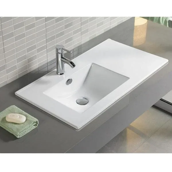 Встраиваемая раковина Comforty 9090EL 90,5*46,5 белая