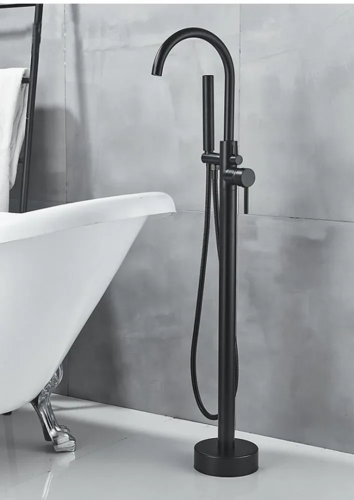Напольный смеситель Boch Mann Braies Matt black BM8921 матовый черный