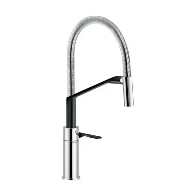 Смеситель Nobili Heron HR125300CB для кухни хром/черный