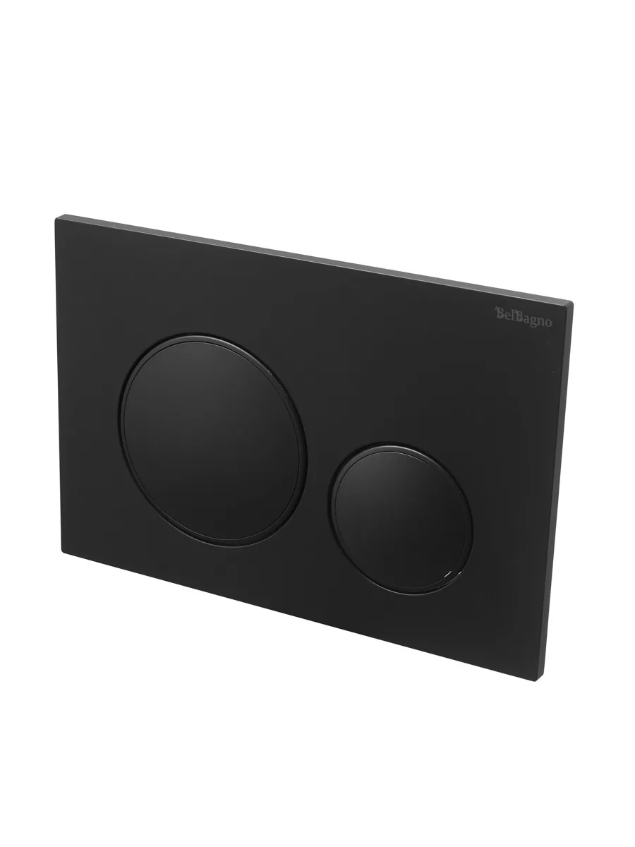 Кнопка смыва BelBagno BB-17C-NERO.M, черный матовый
