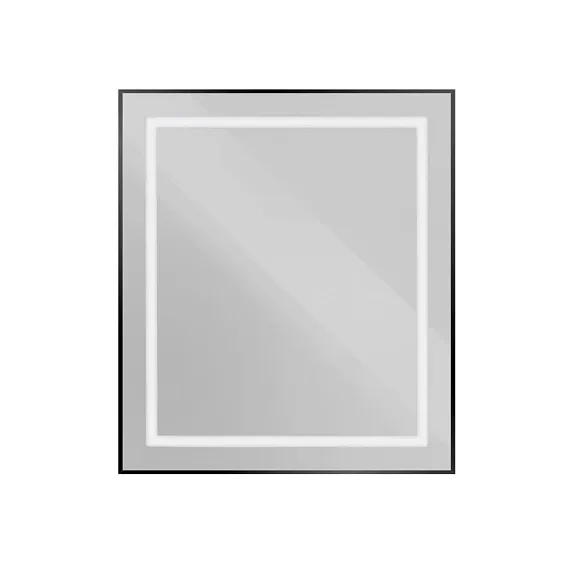 Зеркало BelBagno Крафт (Kraft) SPC-KRAFT-700-800-SENS-NERO 70*80 черное с Led-подсветкой