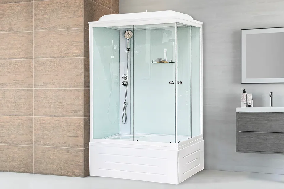 Душевая кабина RB 8120BP5-WT-CH 1200x800x2170 L (белое/прозрачное)