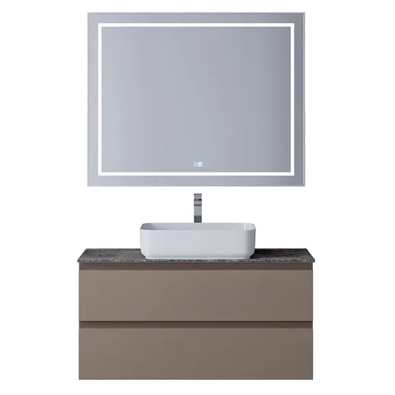 Комплект мебели BelBagno Крафт (Kraft) 100 бежевый матовый со столешницей гранит