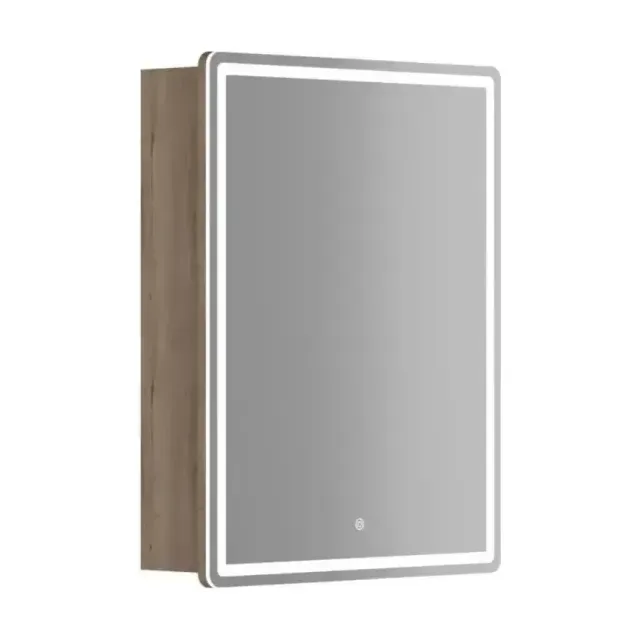 Зеркало-шкаф Sancos Mirror 59*74 с Led подсветкой дуб галифакс натуральный R