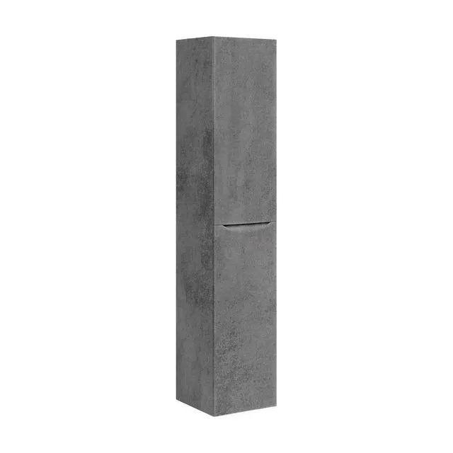 Шкаф-пенал Vincea Миа (Mia) VSC-2M170BT-R 35 см подвесной серый матовый (Beton) правосторонний