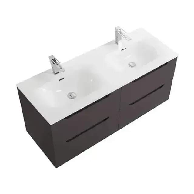 Тумба с раковиной BelBagno Этна (Etna) 120 темно-серая матовая (раковина BB-8099-120-2)