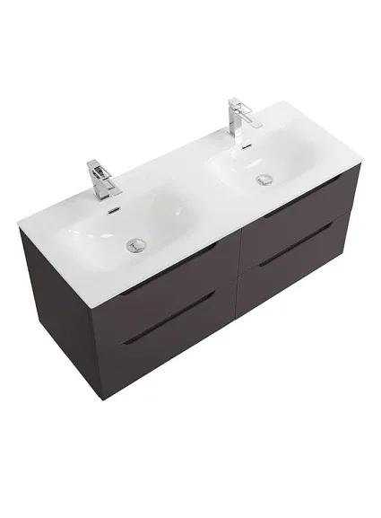 Тумба с раковиной BelBagno Этна (Etna) 120 темно-серая матовая (раковина BB-8099-120-2)