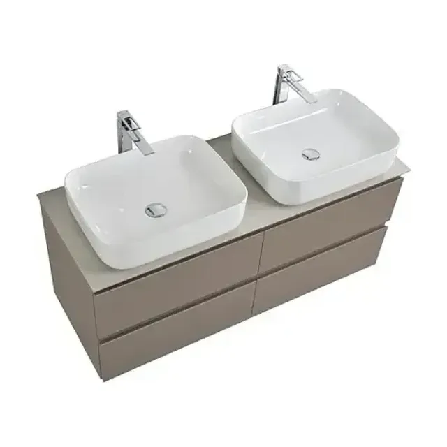 Комплект мебели BelBagno Крафт (Kraft) 120 с четырьмя ящиками бежевый матовый (столешница цемент)