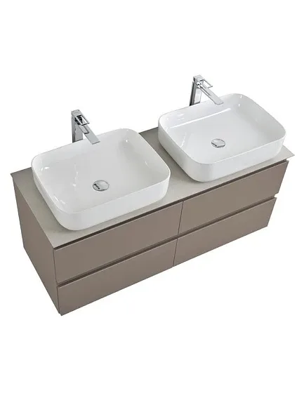 Комплект мебели BelBagno Крафт (Kraft) 120 с четырьмя ящиками бежевый матовый (столешница цемент)