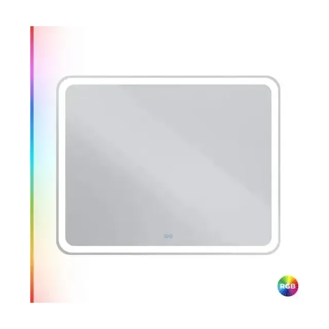 Зеркало Cezares Мультиколор (Multicolore) CZR-SPC-MC-1000-800-RGB-TCH 100*80 со встроенной разноцветной подсветкой RGB