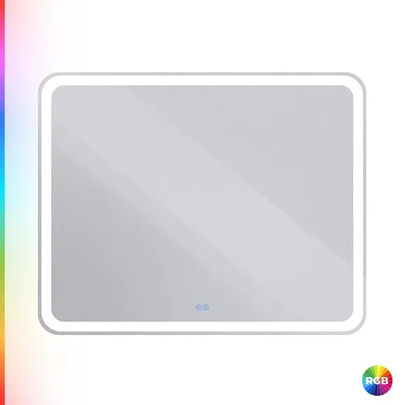 Зеркало Cezares Мультиколор (Multicolore) CZR-SPC-MC-1000-800-RGB-TCH 100*80 со встроенной разноцветной подсветкой RGB