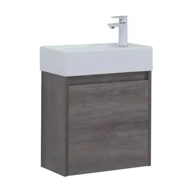 Тумба с раковиной Aquanet Nova Lite 50 дуб рошелье