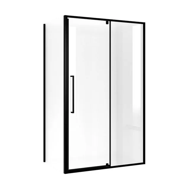 Душевое ограждение Niagara Nova NG-85-12AB-A100B-34 (120х100х195) прямоугольник,черный матовый,дверь распашная,стекло прозрачное